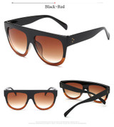 CandisGY Shadow Brand Designer Fashion Celebrity Women Sunglasses Sun Glasses Flat Top Shield Lady Female Super star Oversized