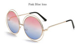 CandisGY Round Women Sunglasses Lady Fashion Brand Desinger Mirror Sun Glasses Female Hot Big Size YF24