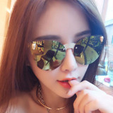 CandisGY Cat Eye Women Men Gothic Sunglasses Lady Fashion Brand Desinger Mirror Cateye Rose Gold Sun Glasses Female I01
