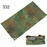 Camouflage Leaves Seamless Tubular Magic Bandanas Tube Ring Scarf Climbing Bicycle Multi Functional Bandana Headband