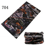 Camouflage Leaves Seamless Tubular Magic Bandanas Tube Ring Scarf Climbing Bicycle Multi Functional Bandana Headband