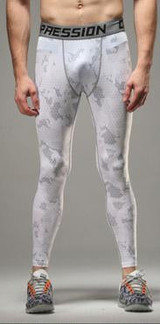 Camouflage fitness pants male tights male high elastic PRO fitness pants quick-drying compression pants