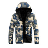 Camouflage Brand Men's Winter Thick Cotton Coats Hoodies Outwear Male Warm Coat Men Casual Warm Down Jacket Parka Thick Mens 217