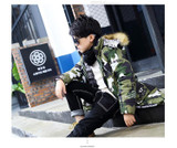 Camouflage 2017 Children's Down Jacket Long Thick Boy Winter Coat Duck Down Kids Winter Jackets for Boy Outerwear Fur Collar