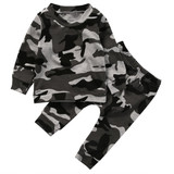 Camouflage 2PCS Newborn Baby Boy Girl Clothes Set Fashion Toddler Kids Long Sleeve T-shirt Tops Pant Outfit Children Tracksuit