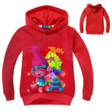2017 Boys Girls Outwear Trolls clothes Hoodies Cartoon Troll Costumes Clothes T shirts Children's Sweatshirts For Boys Kids Tops