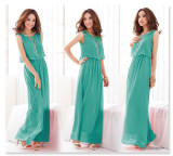 2017 Boho Dress Chiffon Big Plus Size Summer Dress Long Maxi Dress Robe Casual Sexy Women Elegant Beach Dress Vestido de festa