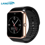 2017 Bluetooth Z60 Smart Watch Stainless Steel Smartwatch Support SIM TF Card Camera Call SMS Remind Wristwatch For IOS Android