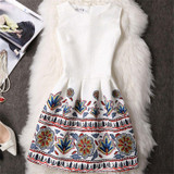 2017 Black White Office Women Dress Harajuku Mini Vintage Summer Dress Work Wear Formal Sleeveless Vestidos De Festa Clothing