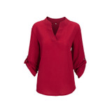 2017 Big Yard Tops Women V-neck Chiffon Blouses 3/4 Sleeve Female Shirt Fashion Large Size Plus Size Feminina Camisas Blusas