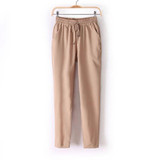 2017 bestselling Chiffon Pants Women Pants Casual Harem Pants Drawstring Elastic Waist Pants  Women Trousers