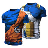 2017 Ball Z Men 3D Dragon Ball Z T Shirt Vegeta Goku Summer Style Jersey 3D  Tops Fashion Clothing Tees Plus S-4XL