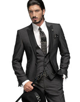 2016 Custom Made Tuxedos White Men Suits with pants Slim Fit  Wedding Suits Groomsmen Groom Suits (Jacket+Pants+Vest+Tie)