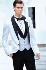 2016 Custom Made  Light Grey Men Suit Tailored Men Wedding Suits For Men Slim Fit Groom Tuxedos For Men(Jacket+Vest+Pant+Tie)