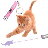 2016 Creative and Funny Pet Cat Toys LED Pointer light Pen With Bright Animation Mouse Random Color