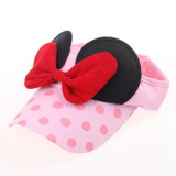 2016 Cotton Visors hat Minnie design Big Bow cartoon Cap Summer fishing hat Girl Children outdoor hiking Boy Girl Cap Hat