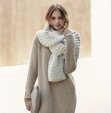 2016 Coarse Wool Handmade Scarves knitted scarf women Fashion Pure neck Woolen Scarf Autumn Winter Scarf Women Warm shawls