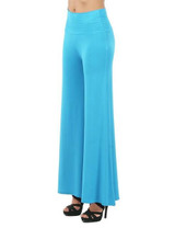 2016 Casual Palazzo Pants Women Hippie Boho Vintage Ethnic Women Wide Leg Pants Female Trousers Loose Elastic Waist High Baggy