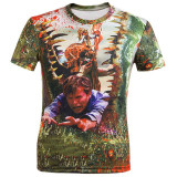 2016 British Style T shirt Men Summer Mens Fashion 3D Printed Toys Tshirt Casual Short Sleeve O-neck T-shirt Men Tee Shirts 4XL