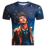 2016 British Style T shirt Men Summer Mens Fashion 3D Printed Toys Tshirt Casual Short Sleeve O-neck T-shirt Men Tee Shirts 4XL