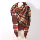 2016 Brand New Design Fashion Blankets scarf Soft Acrylic Winter Scarves warm Oversized Square Plaid scarf Shawl for women