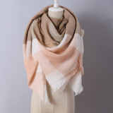 2016 Brand New Design Fashion Blankets scarf Soft Acrylic Winter Scarves warm Oversized Square Plaid scarf Shawl for women