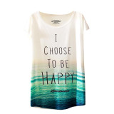 2016 Brand New Fashion Summer  Animal Cat Print Shirt O-Neck Short Sleeve T Shirt Women Tops White T-shirt 2016 Brand New Fashion Summer  Animal Cat Print Shirt O-Neck Short Sleeve T Shirt Women Tops White T-shirt