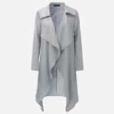 2016 Brand New Fashion Trench Coat Autumn Burderry Women Ladies Turn-down Collar Long Sleeve Casual Outwear Overcoat Plus Size