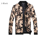 2016 brand Men's Slim jacquard jacket coat autumn fashion leisure wild cardigan stylish floral jacket men