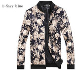 2016 brand Men's Slim jacquard jacket coat autumn fashion leisure wild cardigan stylish floral jacket men