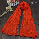 2016 Brand Fashion Casual Foulard All-match Solid Soft Cotton Long Scarf Women Scarves