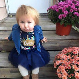 Elegant Girl Dress Girls 2017 Summer Fashion One Printed Lace Big Bow Party Tulle Flower Princess Wedding Dresse Baby Girl dress