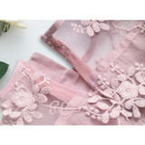 Elegant Girl Dress 2018 Summer Fashion Pink Lace Big Bow Party Tulle Flower Princess Wedding Dresses Baby Girl dress