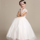 Elegant Flower Girl Dress Long Lace Princess Dresses Kids White Dress For Girl Party Vestido Baby Infant Baptism Dresses Elegant Flower Girl Dress Long Lace Princess Dresses Kids White Dress For Girl Party Vestido Baby Infant Baptism Dresses