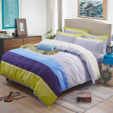 Elegant Floral Bedding Set Polyester Cotton Bed Linen Sets 4pcs Bedspreads Kids Twin Size Blue Duvet Cover Bed Sheet Set