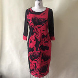 Elegant Fashionable Women Dresses NEW 2017 Plus Size Women Clothing L-6XL Autumn Winter Dress Casual O-neck Printing  Dress