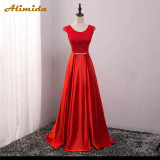 Elegant Evening Dress Long 2017 Appliques Banquet Party Dress Stunning Satin Prom Dresses Robe De Soiree vestido de festa