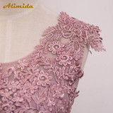 Elegant Evening Dress Long 2017 Appliques Banquet Party Dress Stunning Satin Prom Dresses Robe De Soiree vestido de festa