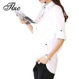 Elegant Blouse White Shirt Women Size S-3XL Ladies Office Shirts Formal &amp; Casual Cotton Blouse Fashion Blusas Femininas