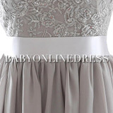 Elegant Beaded Gray Short Bridesmaid Dress 2015 Cheap Bridesmaid Dresses Under 50 Vestido Para Festa