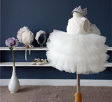 Elegant Baby Girl Dress wedding baptism princess dresses for girls newborn birthday party tutu dress girl clothes kids clothing