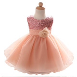 Elegant Baby Girl dress Wedding tutu girls dresses for 1 year birthday newborn kids infant dress princess Baptism girl clothes