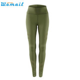 Durable 2017 Cotton Blended  Legging fittness Women High Waist  Leggings Stretch workout Pants Trousers