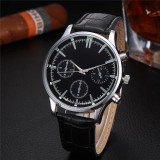 Durable  2016 Fashion Watch Men relogio feminino  Mens Retro Design Leather Band Analog Alloy Quartz Wrist Watch