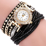 Duoya Brand Fashion Round Dial Quartz Watch Women Flower Wristwatch Steel Luxury Bracelet Watch Multilayer Leather Wrist Watch Duoya Brand Fashion Round Dial Quartz Watch Women Flower Wristwatch Steel Luxury Bracelet Watch Multilayer Leather Wrist Watch