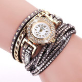 Duoya Brand Fashion Round Dial Quartz Watch Women Flower Wristwatch Steel Luxury Bracelet Watch Multilayer Leather Wrist Watch Duoya Brand Fashion Round Dial Quartz Watch Women Flower Wristwatch Steel Luxury Bracelet Watch Multilayer Leather Wrist Watch