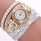 Duoya Brand Fashion Round Dial Quartz Watch Women Flower Wristwatch Steel Luxury Bracelet Watch Multilayer Leather Wrist Watch Duoya Brand Fashion Round Dial Quartz Watch Women Flower Wristwatch Steel Luxury Bracelet Watch Multilayer Leather Wrist Watch