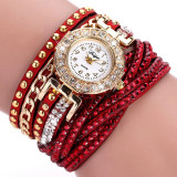 Duoya Brand Fashion Round Dial Quartz Watch Women Flower Wristwatch Steel Luxury Bracelet Watch Multilayer Leather Wrist Watch Duoya Brand Fashion Round Dial Quartz Watch Women Flower Wristwatch Steel Luxury Bracelet Watch Multilayer Leather Wrist Watch