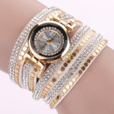 Duoya Brand Fashion Women Bracelet Watch Leather Luxury Women Crystal Wrist Watch Quartz Watch Gold  Rhinestone Wristwatch Duoya Brand Fashion Women Bracelet Watch Leather Luxury Women Crystal Wrist Watch Quartz Watch Gold  Rhinestone Wristwatch