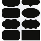DUOLVQI 40PCS/Set New Wedding Home Kitchen Jars Blackboard Stickers Chalkboard Lables 20.5 * 23cm